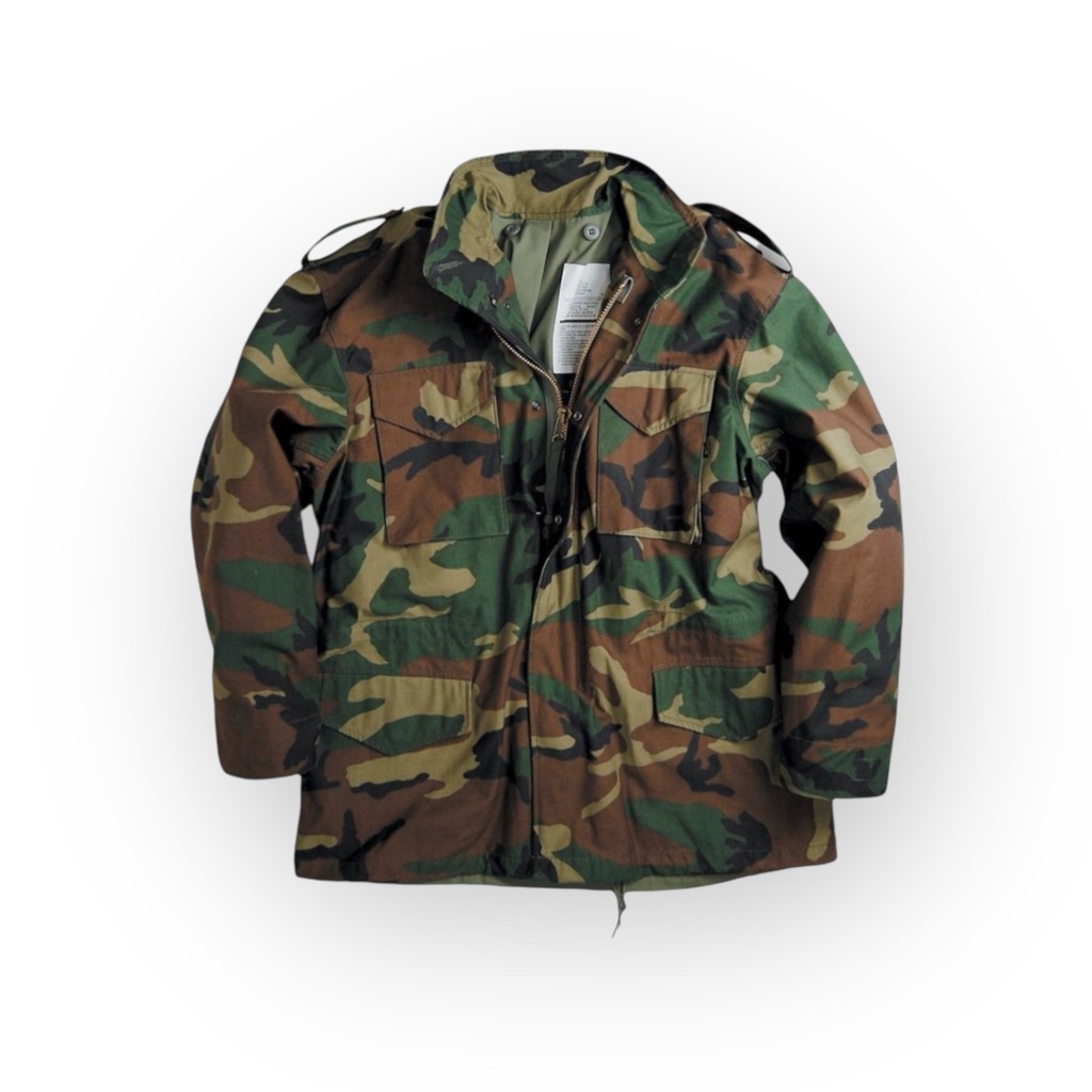 Vintage: Golden Mfg Military M65 Field Chore Jacket Army Camo Green